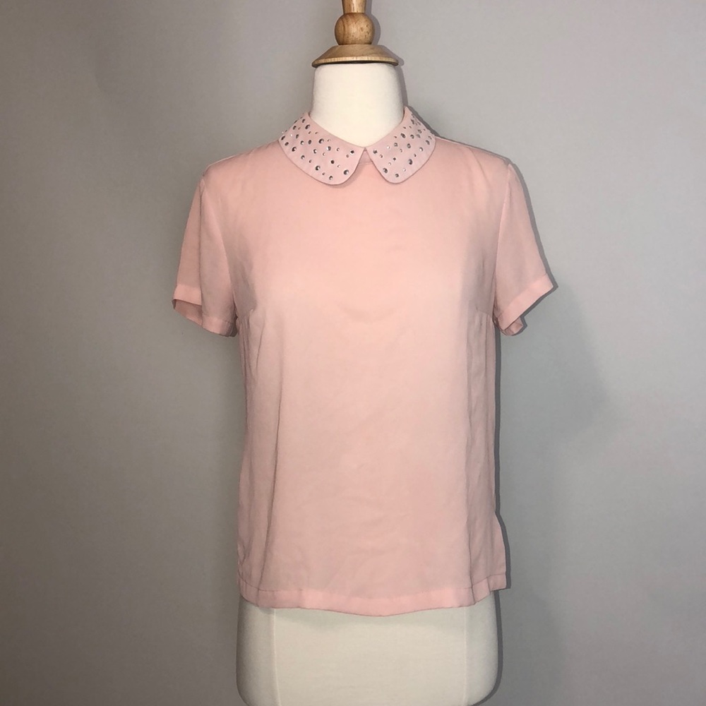💙Blush collared top💙